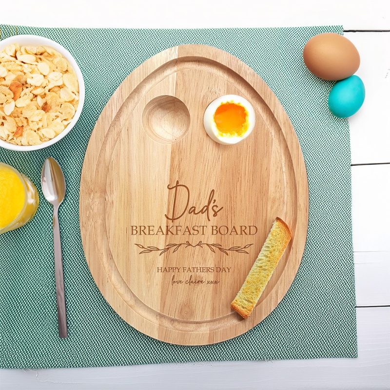 Personalised Egg & Toast Board - Fathers Day Breakfast Board